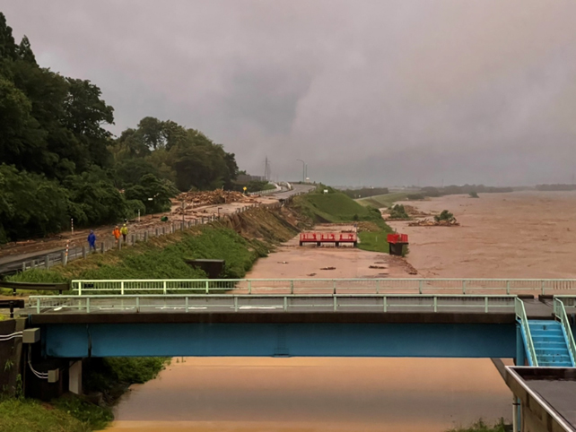 左岸側取水口の様子